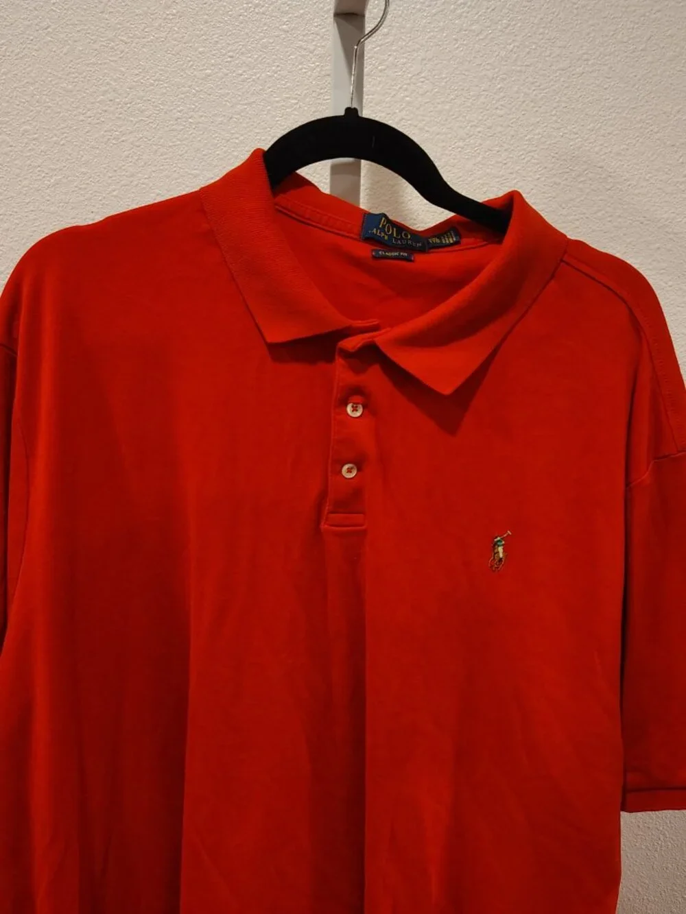 Polo Ralph Lauren Classic Fit Men's Red Polo Size XXL Short Sleeve